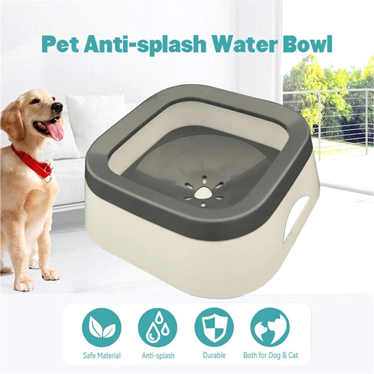 No-Splash Drinking Bowl – Large Capacity, Mess-Free Waterer for Pets