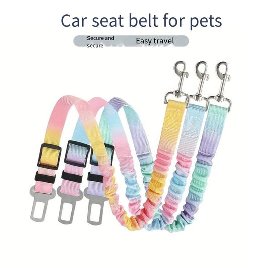 PawSafe™ Adjustable Travel Belt – Elastic Car Harness for Secure Pet Journeys