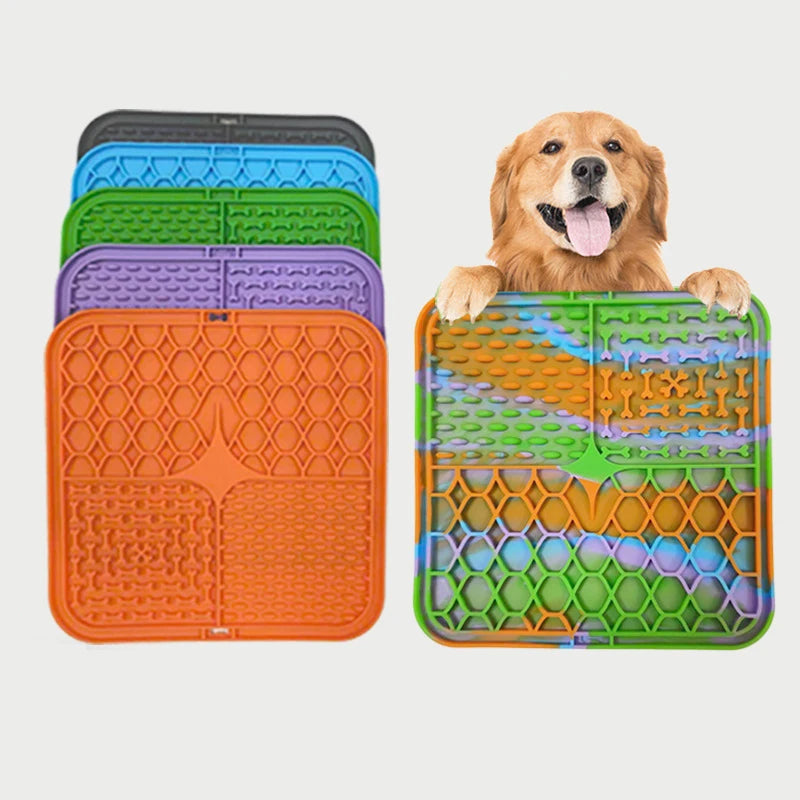 "Soothing Lick Mat – Silicone Plate for Calm Bathing & Smart Feeding