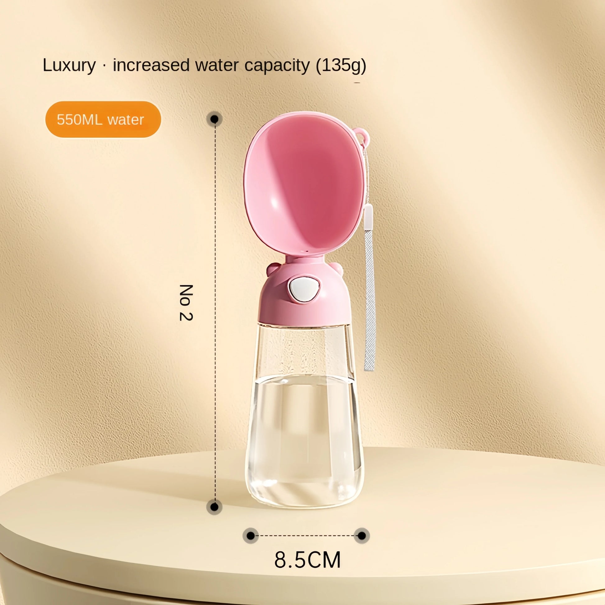 2-in-1 Travel Pet Bottle – Portable Water & Food Dispenser for Dogs & Cats