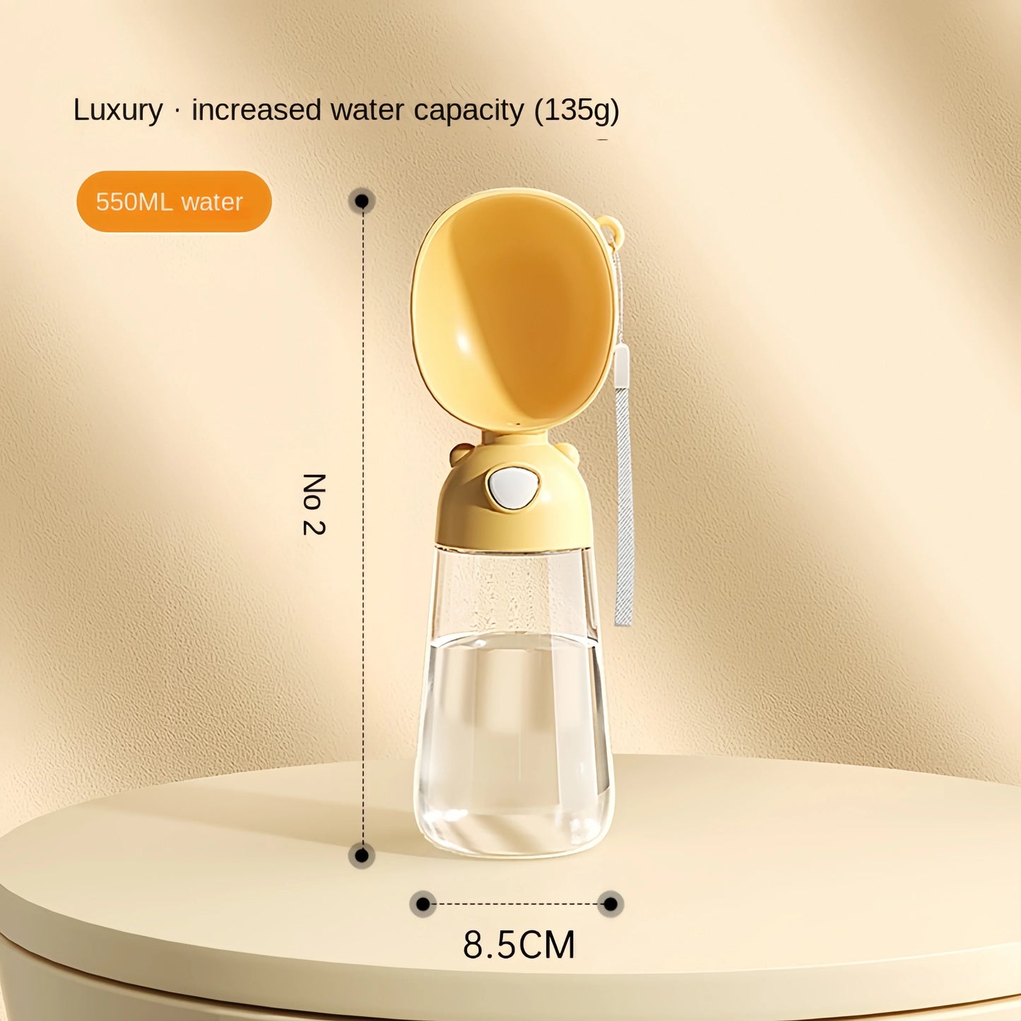 2-in-1 Travel Pet Bottle – Portable Water & Food Dispenser for Dogs & Cats