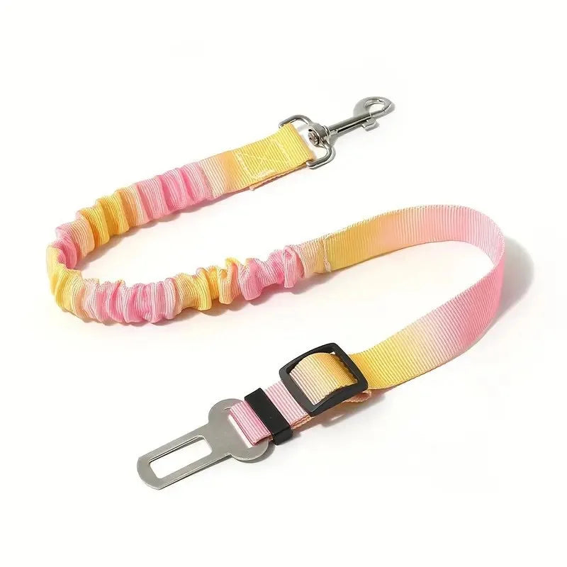 PawSafe™ Adjustable Travel Belt – Elastic Car Harness for Secure Pet Journeys