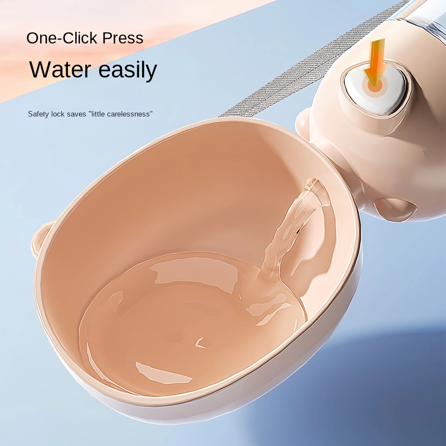 2-in-1 Travel Pet Bottle – Portable Water & Food Dispenser for Dogs & Cats