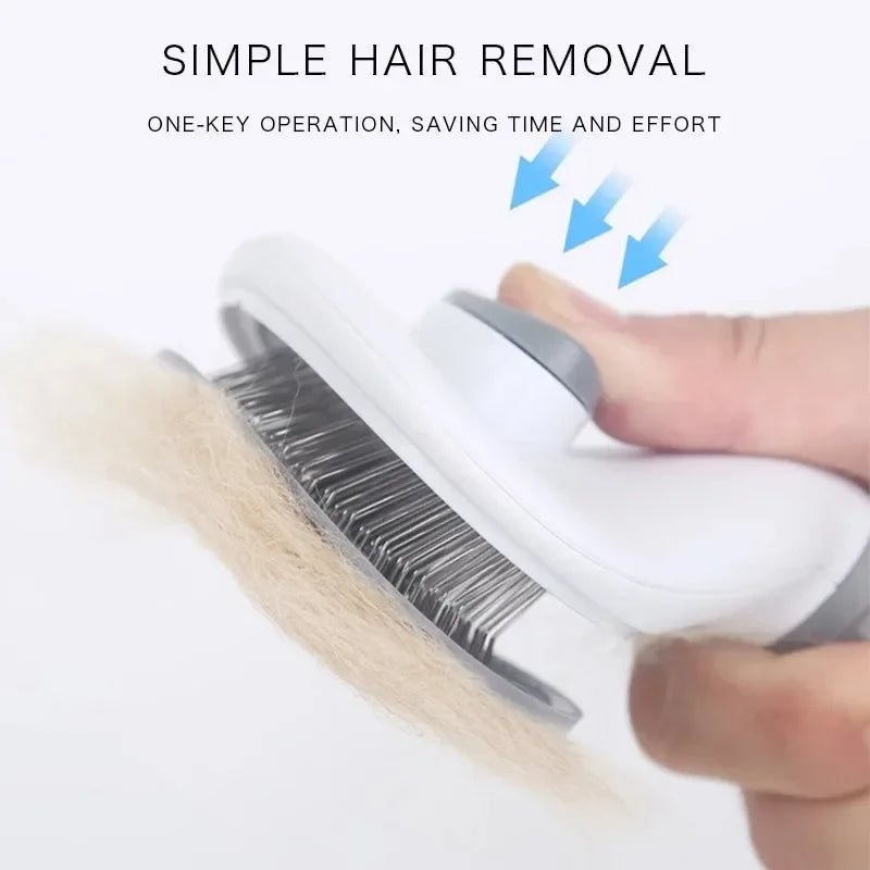 Self-Cleaning Grooming Brush – Tangle-Free Comfort for Dogs & Cats