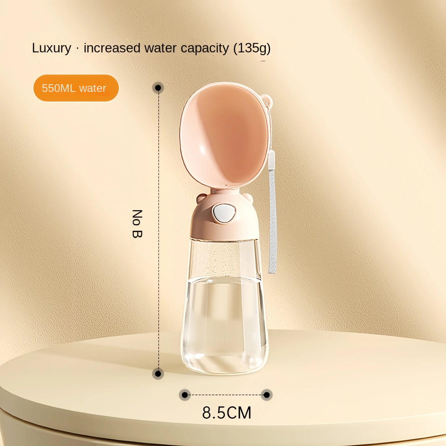 2-in-1 Travel Pet Bottle – Portable Water & Food Dispenser for Dogs & Cats