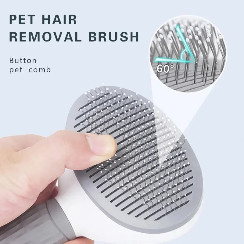 Self-Cleaning Grooming Brush – Tangle-Free Comfort for Dogs & Cats