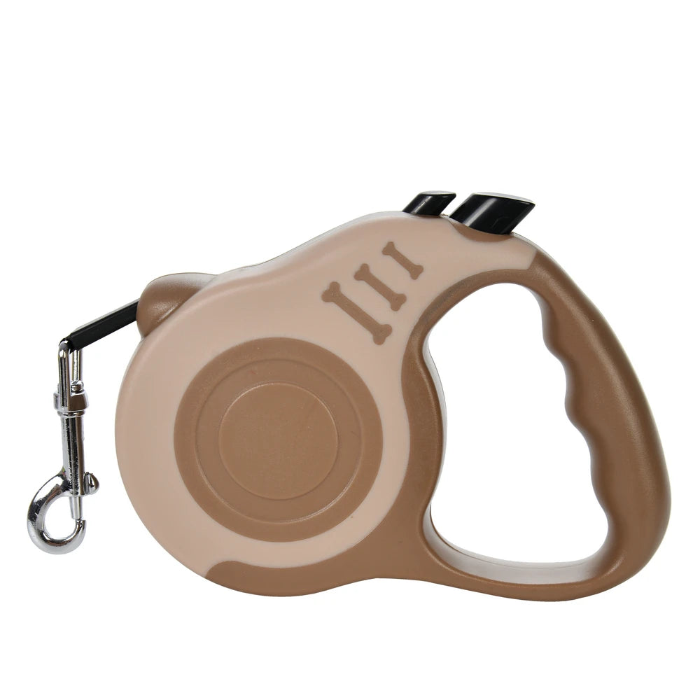3M/5M Retractable Nylon Leash for Small Dogs & Cats – Durable, Tangle-Free for Walks & Adventures!
